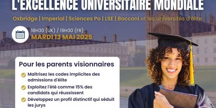 Masterclass gratuite : Préparation estivale aux admissions internationales : conseils pratiques