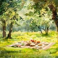 Fulham - Pique-nique dans Fulham Palace Garden